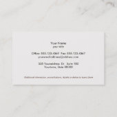 Carte De Visite Boutique Chic Faux Linge Beige Professionnel Simpl (Dos)