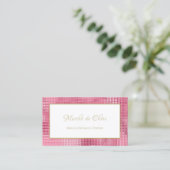 Carte De Visite Boutique Chic Hot Rose et Gold Glitz et Glam (Debout devant)