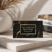 Carte De Visite Boutique Chic Marbre Doré Luxe