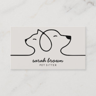 Carte De Visite Boutique Chien Chat Jouet pour Animaux de Compagni
