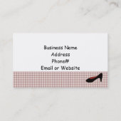 Carte De Visite Boutique Classy Heels (Dos)