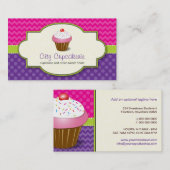 Carte de visite Boutique Cupcake (Devant / Derrière)