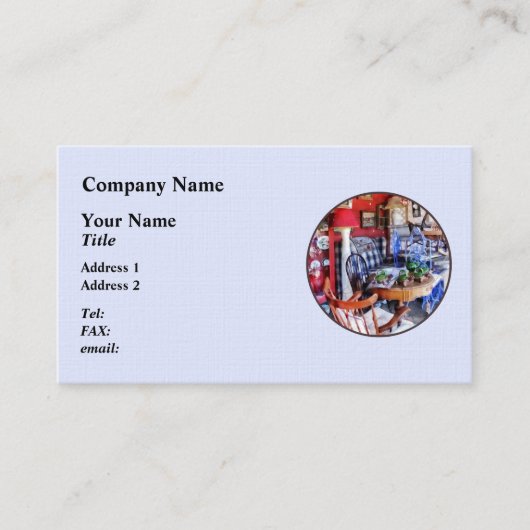 Carte De Visite Boutique d'antiquités (Devant)