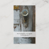 Carte De Visite Boutique d'antiquités Clé squelette (Devant)