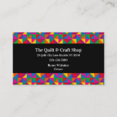 Carte De Visite Boutique d'approvisionnement de courtepointe et d' (Devant)