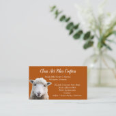 Carte De Visite Boutique d'artisanat en fibre de laine de visage d (Debout devant)