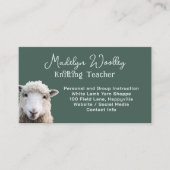 Carte De Visite Boutique d'artisanat en fibre de lin sur mesure fa (Devant)