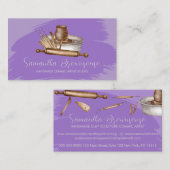 Carte De Visite Boutique d'artisanat pourpre Poterie céramique Arg (Devant / Derrière)