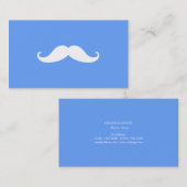 Carte De Visite Boutique De Barbier De Mustache Moderne (Devant / Derrière)