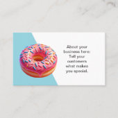 Carte de visite Boutique de beignes personnalisabl (Devant)