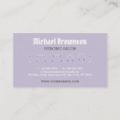 Carte De Visite Boutique de bijoux Lilac (Dos)