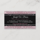 Carte De Visite Boutique de Bijoux Rose Bling (Dos)