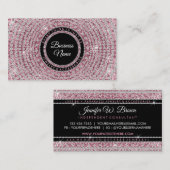 Carte De Visite Boutique de Bijoux Rose Bling (Devant / Derrière)