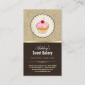Carte De Visite Boutique de boulangerie - Cupcakes Chocolates Dess (Dos)