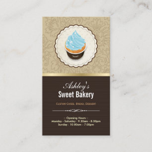 Carte De Visite Boutique de boulangerie - Cupcakes Chocolates Dess