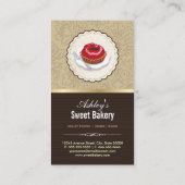 Carte De Visite Boutique de boulangerie - Gâteaux Boutique de conf (Dos)