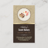 Carte De Visite Boutique de boulangerie - Gâteaux Chocolats Pâtiss (Dos)