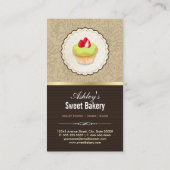 Carte De Visite Boutique de boulangerie - Pains Rolls Cupcakes Des (Dos)