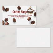 CARTE DE VISITE BOUTIQUE DE CAFÉ (Devant / Derrière)