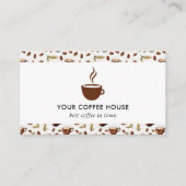 Carte De Visite Boutique de café aquarelle (Devant)