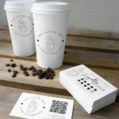 Carte De Visite Boutique De Café Personnalisée Ajouter Votre Logo 