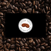 Carte De Visite Boutique de café professionnel Logo noir & blanc