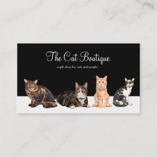 Carte De Visite Boutique de chats au détail ou site Web