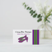 Carte De Visite Boutique de chaussures chic (Debout devant)
