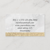 Carte De Visite Boutique de cheveux ciseaux Coiffeuse Salon Barbie (Dos)