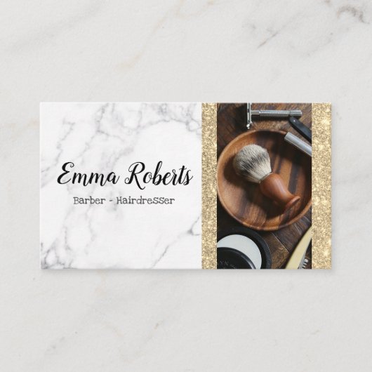 Carte De Visite Boutique de cheveux ciseaux Coiffeuse Salon Barbie (Devant)