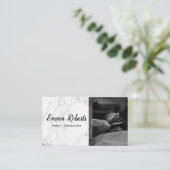 Carte De Visite Boutique de cheveux ciseaux Coiffeuse Salon Barbie (Debout devant)