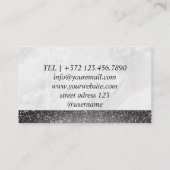 Carte De Visite Boutique de cheveux ciseaux Coiffeuse Salon Barbie (Dos)