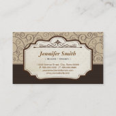 Carte De Visite Boutique de chocolat Macaron personnalisé (Dos)