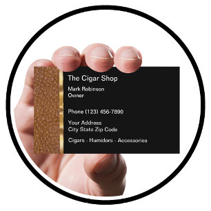 Carte De Visite Boutique de cigares chic