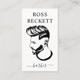 Carte De Visite Boutique de coiffure moderne coupe-cheveux