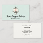 Carte De Visite Boutique De Cute Cake Baker Bake (Devant / Derrière)