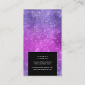 Carte De Visite Boutique de dentelle d'affaires Logo violet (Dos)