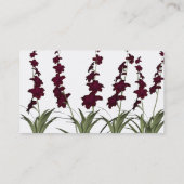 Carte De Visite Boutique de fleurs rouges (Dos)