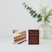 Carte De Visite Boutique de gâteau de dessert moderne (Debout devant)