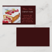 Carte De Visite Boutique de gâteau de dessert moderne (Devant / Derrière)