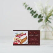 Carte De Visite Boutique de gâteau de dessert moderne (Debout devant)