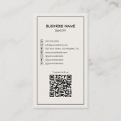 Carte De Visite Boutique De Gâteaux De Boulangerie Moderne Créez V (Dos)