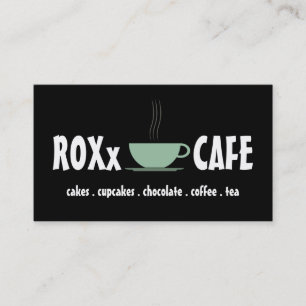 Carte De Visite Boutique de gâteaux et de café Cute Cup Café