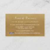Carte De Visite Boutique de luxe Bokeh Glamor (Dos)