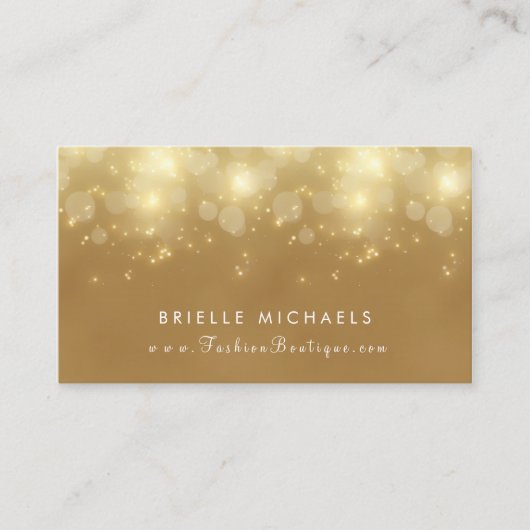 Carte De Visite Boutique de luxe Bokeh Glamor (Devant)