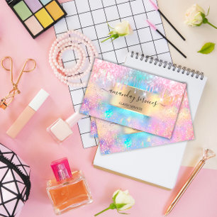 Carte De Visite Boutique de maquillage Holographe Boutique Parties