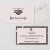 Carte De Visite Boutique de masque à visage réutilisable (Devant / Derrière)