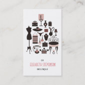 Carte De Visite Boutique de mode Cadeaux femmes (Devant)