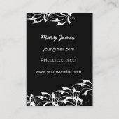 Carte De Visite boutique de mode chic rose (Dos)