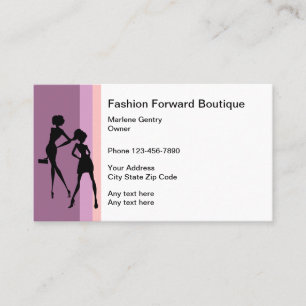 Carte De Visite Boutique de mode Design Moderne